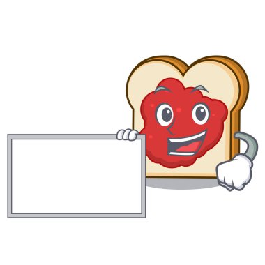 Yönetim Kurulu ekmeğine reçel karakter karikatür ile