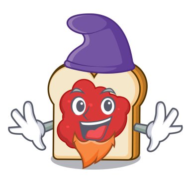 Elf ekmeğini reçel karakter karikatür ile