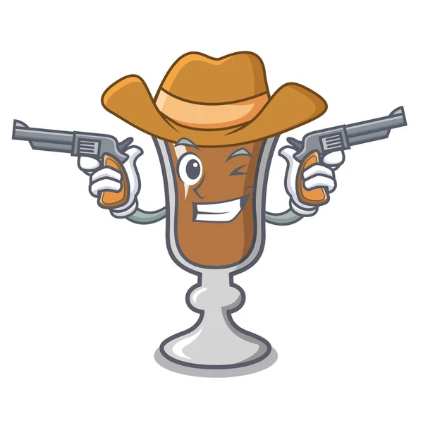 Cowboy ír kávé karakter cartoon — Stock Vector