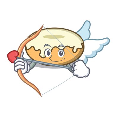 Aşk tanrısı çörek şeker karakter karikatür ile