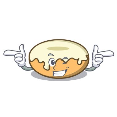 Wink çörek şeker karakter karikatür ile