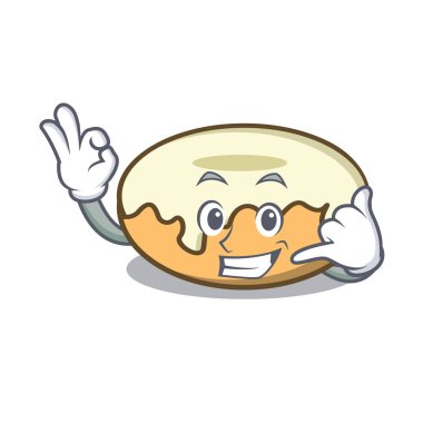 Bana çörek şeker maskot karikatür ile de