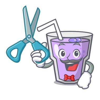 Kuaför berry güler yüzlü karakter karikatür