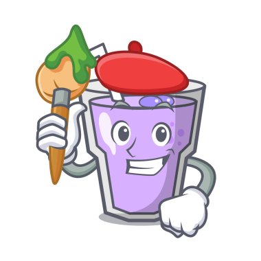 Sanatçı berry güler yüzlü karakter karikatür