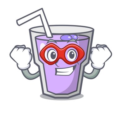 Süper kahraman berry güler yüzlü karakter karikatür