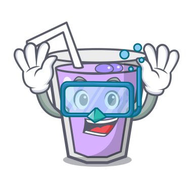 Dalış berry güler yüzlü karakter karikatür