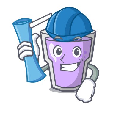 Mimar berry güler yüzlü karakter karikatür