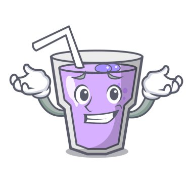 Sırıtan berry güler yüzlü karakter karikatür