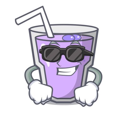 Süper cool berry güler yüzlü karakter karikatür