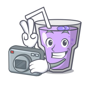 Fotoğrafçı berry güler yüzlü maskot çizgi film