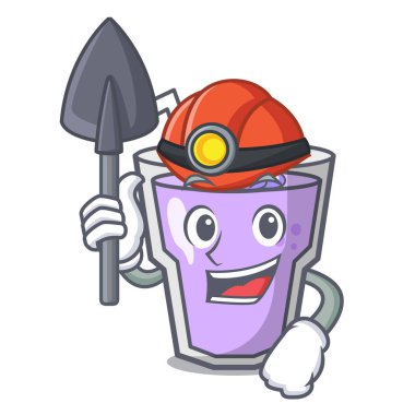 Madenci berry güler yüzlü maskot çizgi film