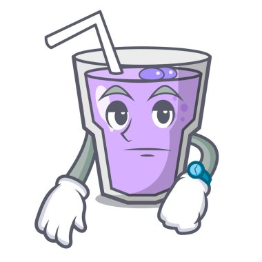 Berry güler yüzlü maskot karikatür bekliyor