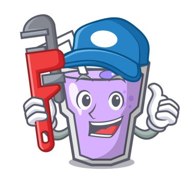 Tesisatçı berry güler yüzlü maskot çizgi film