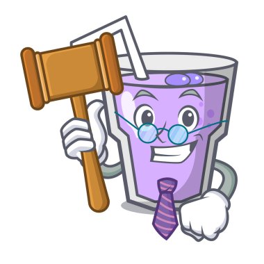 Yargıç berry güler yüzlü maskot çizgi film