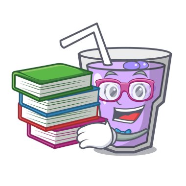 Öğrenci kitap berry güler yüzlü maskot karikatür ile