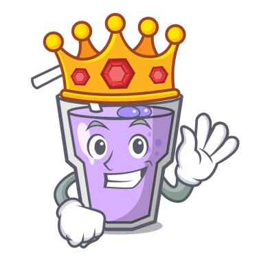 Kral berry güler yüzlü maskot çizgi film