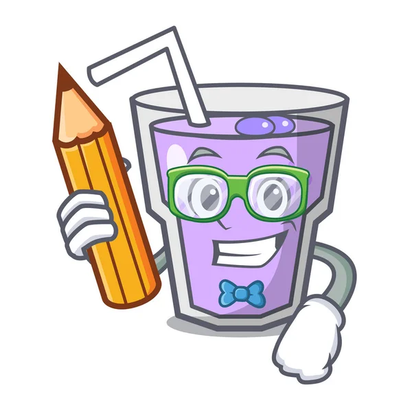 Öğrenci berry güler yüzlü karakter karikatür