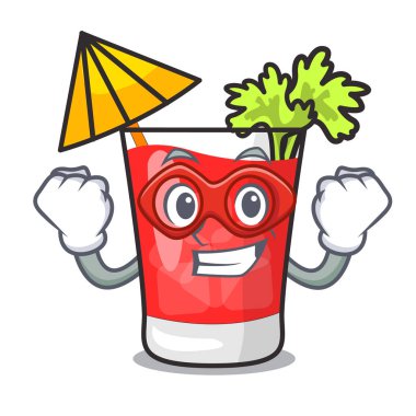 Süper kahraman bloody mary karakter karikatür