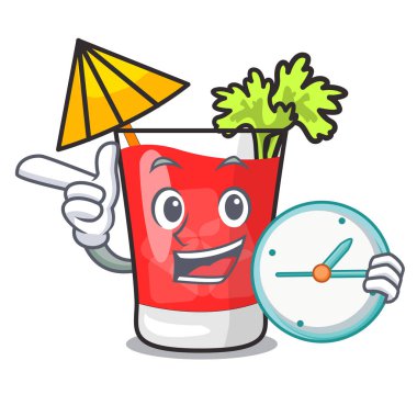 Saat bloody mary karakter karikatür ile