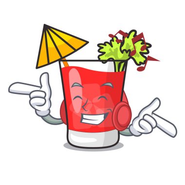 Dinleme müzik bloody mary maskot çizgi film