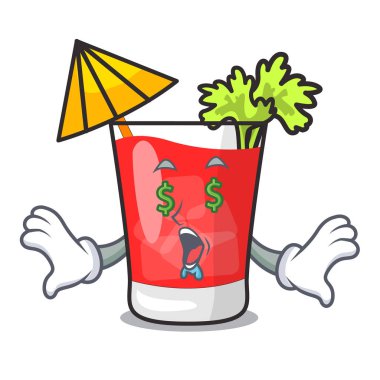 Para göz bloody mary maskot çizgi film