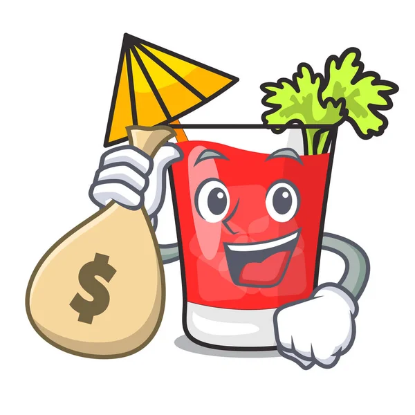 Para çantası bloody mary karakter karikatür ile