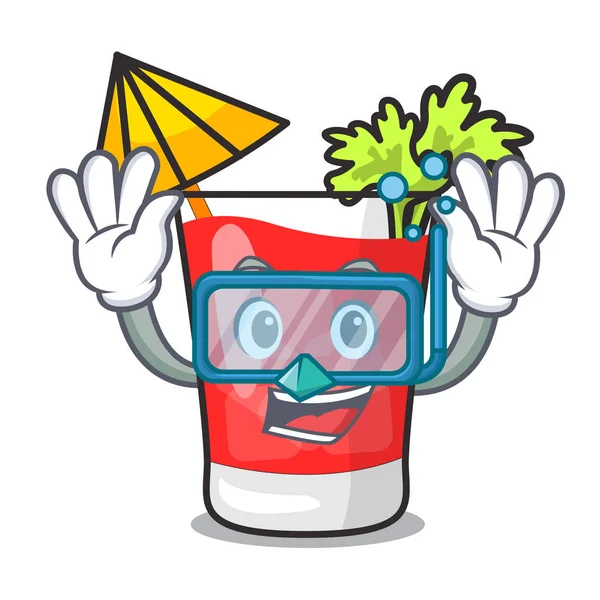 Dalış bloody mary karakter karikatür