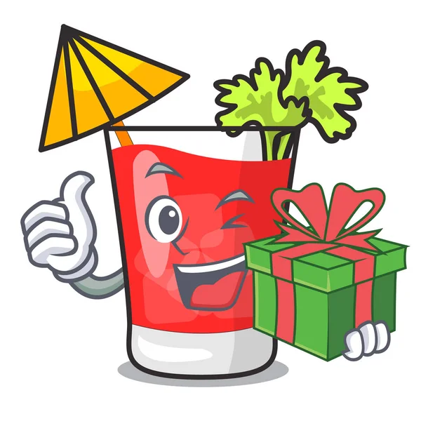 Hediye bloody mary maskot karikatür ile