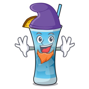 Elf mavi hawaii karakter karikatür