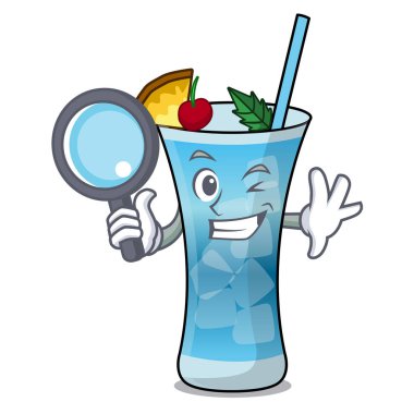 Dedektif mavi hawaii karakter karikatür