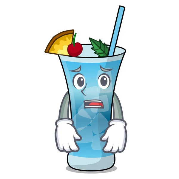 Bang blue hawaii mascotte cartoon — Stockvector