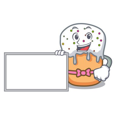 Yönetim Kurulu Paskalya kek karakter karikatür ile