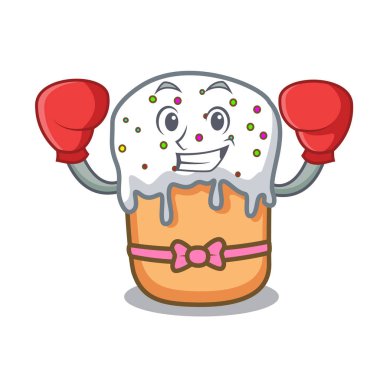 Paskalya kek karakter karikatür boks