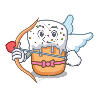 Aşk tanrısı Paskalya kek karakter karikatür