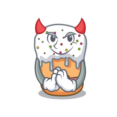 Şeytan Paskalya kek maskot çizgi film