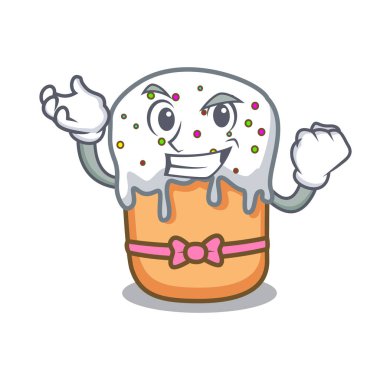 Başarılı Paskalya kek karakter karikatür