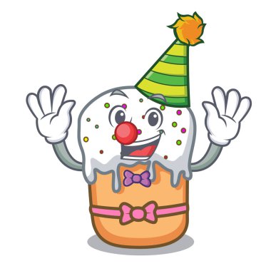 Palyaço Paskalya kek maskot çizgi film