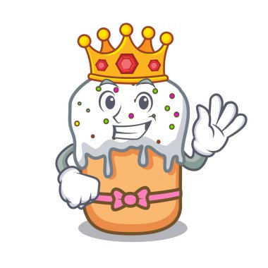 Kral Paskalya kek maskot çizgi film