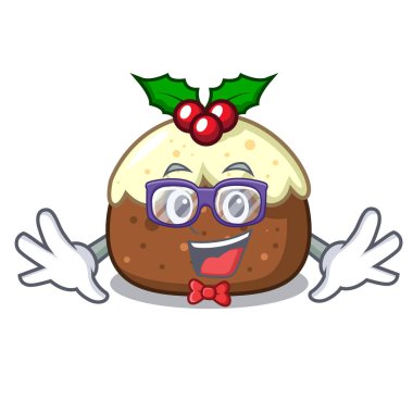 Geek meyve pasta karakter karikatür