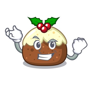 Başarılı meyve pasta karakter karikatür