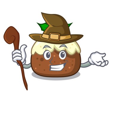 Cadı meyve pasta karakter karikatür