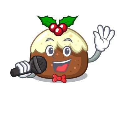 Şarkı meyve pasta karakter karikatür