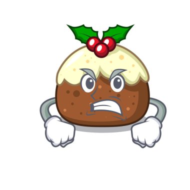 Kızgın meyve pasta maskot çizgi film