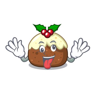 Deli meyve pasta maskot çizgi film