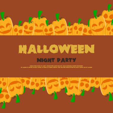 Halloween gece parti arka plan pumpskin