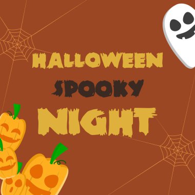 Halloween gece parti arka plan pumpskin