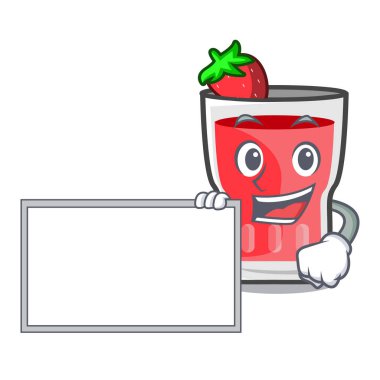 Yönetim Kurulu çilek mojito karakter karikatür ile