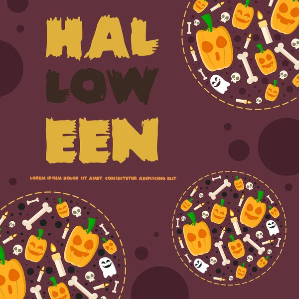 Halloween gece parti afiş pumpskin