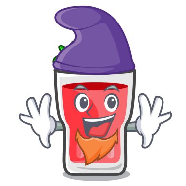 Elf çilek mojito karakter karikatür