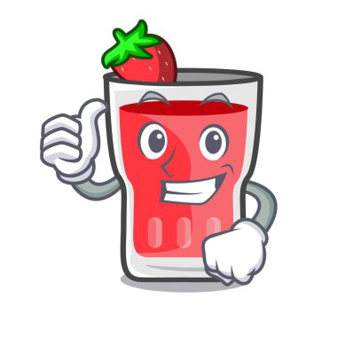 Çilek mojito karakter karikatür yaşasın